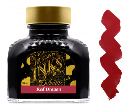 Diamine Ink Bottle 80ml - Red Dragon