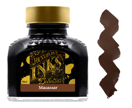 Diamine Ink Bottle 80ml - Macassar