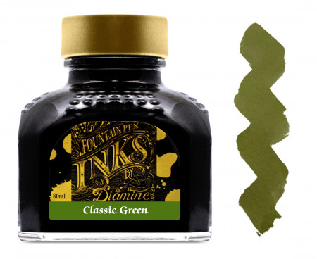 Diamine Ink Bottle 80ml - Classic Green 