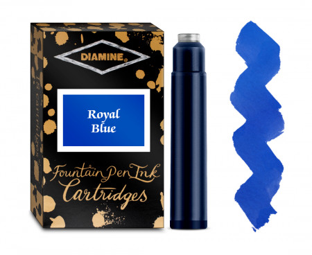 Diamine Ink Cartridge - Royal Blue (Pack of 18)
