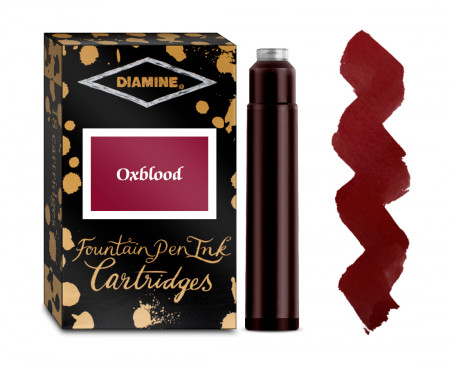 Diamine Ink Cartridge - Oxblood (Pack of 18)