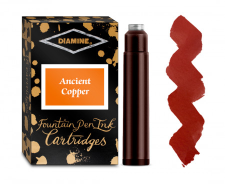 Diamine Ink Cartridge - Ancient Copper (Pack of 18)