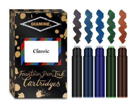 Diamine Ink Cartridge - Classic Colours (Pack of 20)