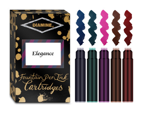 Diamine Ink Cartridge - Elegance Colours (Pack of 20)