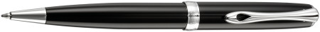 Diplomat Excellence A2 Ballpoint Pen - Black Lacquer Chrome Trim