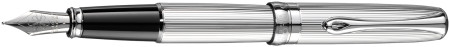 Diplomat Excellence A2 Fountain Pen - Guilloche Lined Chrome