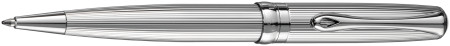 Diplomat Excellence A2 Ballpoint Pen - Guilloche Lined Chrome