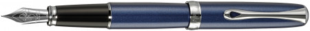 Diplomat Excellence A2 Fountain Pen - Midnight Blue Chrome Trim