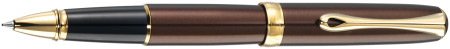 Diplomat Excellence A2 Rollerball Pen - Marrakesh Brown Gold Trim