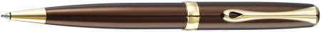 Diplomat Excellence A2 Ballpoint Pen - Marrakesh Brown Gold Trim