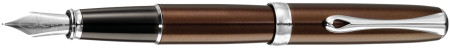 Diplomat Excellence A2 Fountain Pen - Marrakesh Brown Chrome Trim