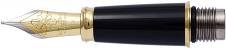 Diplomat Excellence Black Nib - Stainless Steel Gold Plated