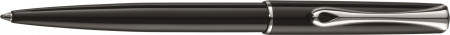 Diplomat Traveller Ballpoint Pen - Gloss Black Chrome Trim