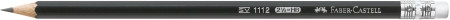 Faber-Castell 1112 Graphite Pencil with Eraser - HB