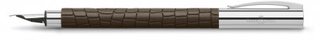 Faber-Castell Ambition Fountain Pen - 3D Croco Brown