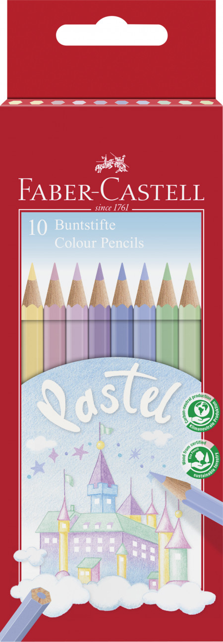 Faber-Castell Colour Pencils - Pastel (Box of 10)