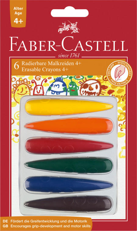 Faber-Castell Crayon Fingers - Blister of 6