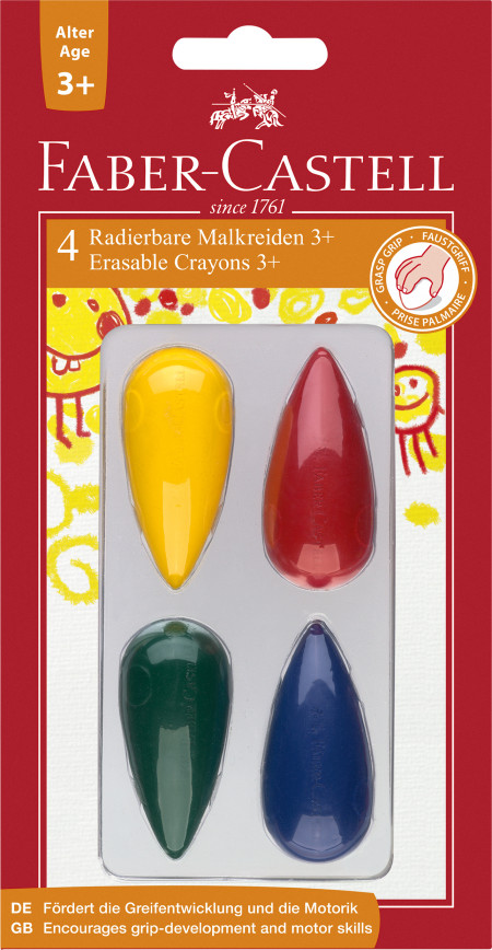 Faber-Castell Crayon Fingers - Blister of 4