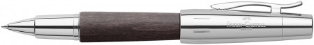 Faber-Castell e-motion Rollerball Pen - Black Wood and Chrome