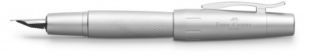 Faber-Castell E-Motion Fountain Pen - Pure Silver
