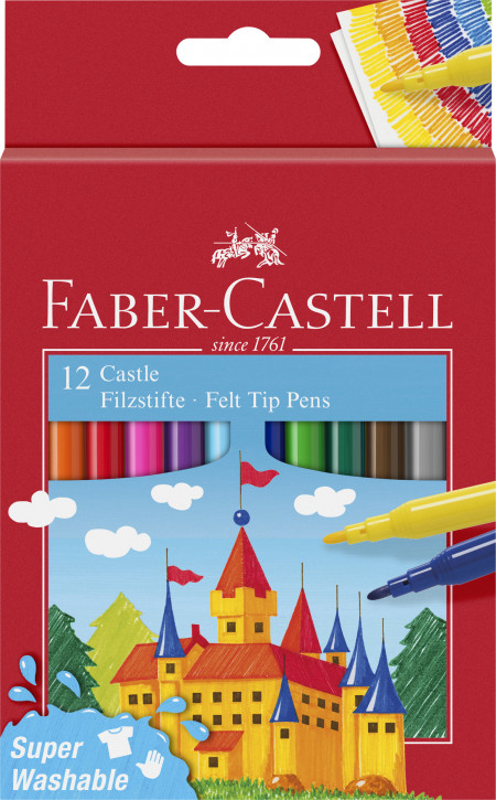 Faber-Castell Fibre-Tip Pen - Box of 12