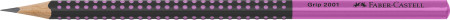 Faber-Castell Grip 2001 Graphite Pencil - Two Tone Black/Pink