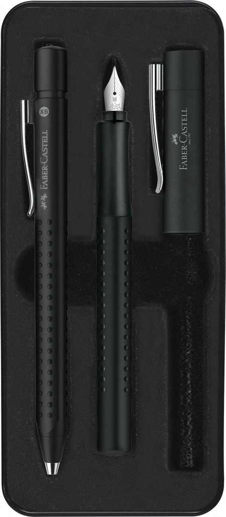 Faber-Castell Grip 2011 Fountain Pen & Ballpoint Pen Set - Black