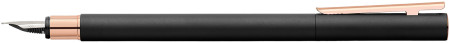 Faber-Castell Neo Slim Fountain Pen - Matte Black Rose Gold Trim