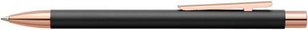 Faber-Castell Neo Slim Ballpoint Pen - Matte Black Rose Gold Trim