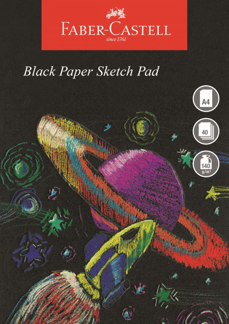 Faber-Castell A4 Black Paper Pad