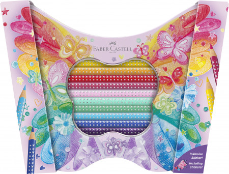 Faber-Castell Sparkle Colour Pencil Gift Set - Butterfly