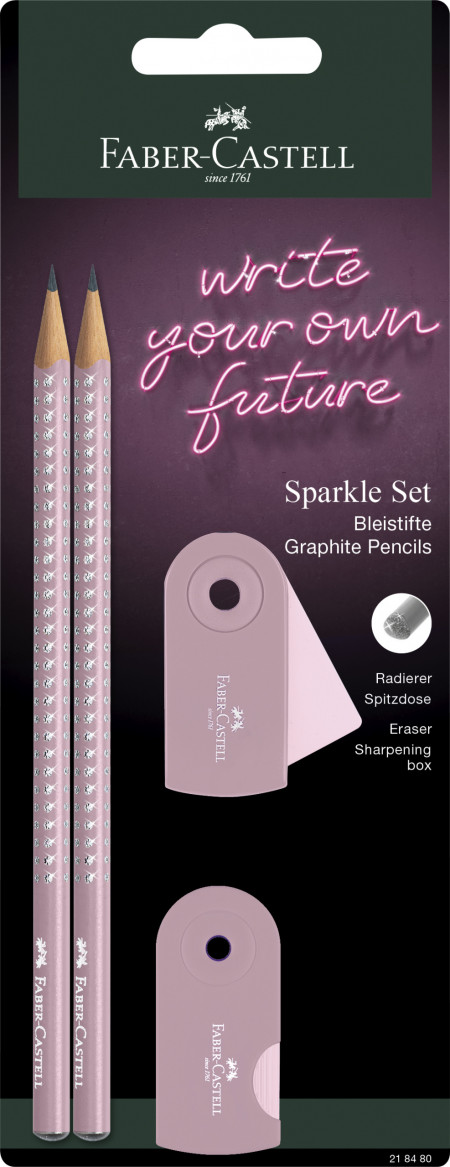 Faber-Castell Sparkle Pencil Set - Rose Shadows