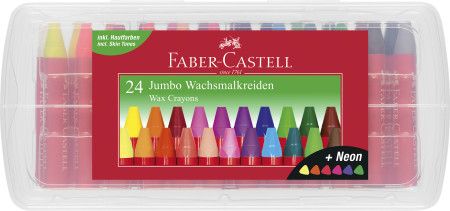 Faber-Castell Wax Jumbo Crayons - Box of 24