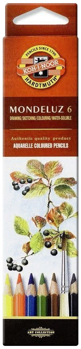 Koh-I-Noor 3715 Aquarell Coloured Pencils - Assorted Fruit Colours (Pack of 6)