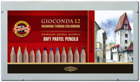 Koh-I-Noor Gioconda Soft Pastel Pencils 24 Assorted