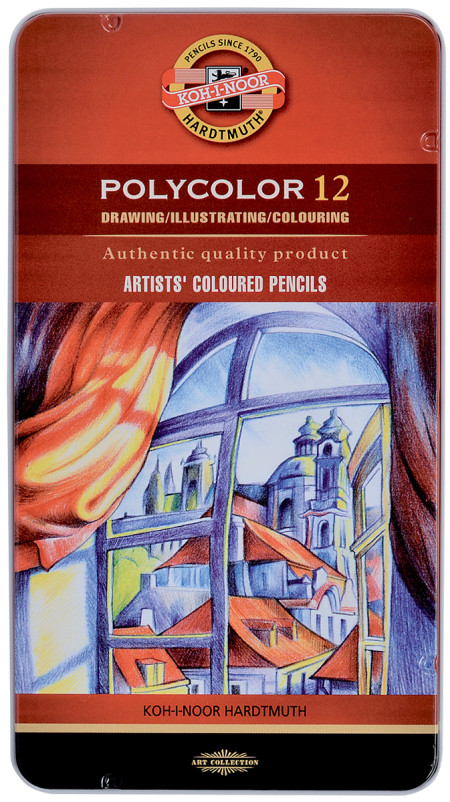 Koh-I-Noor : Polycolor : Artist Colored Pencils 3824 : Set of 24 : Landscape