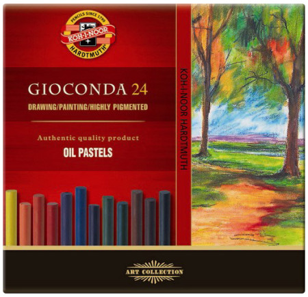 Koh-I-Noor 8354 Artist's Oil Pastels - Assorted Colours (Pack of 24)