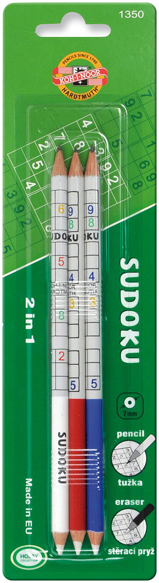 Koh-I-Noor Sudoku Pencil with Eraser - 2B (Pack of 3)