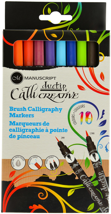 Manuscript Callicreative Permanent Brush - Duotip (Pack of 10)