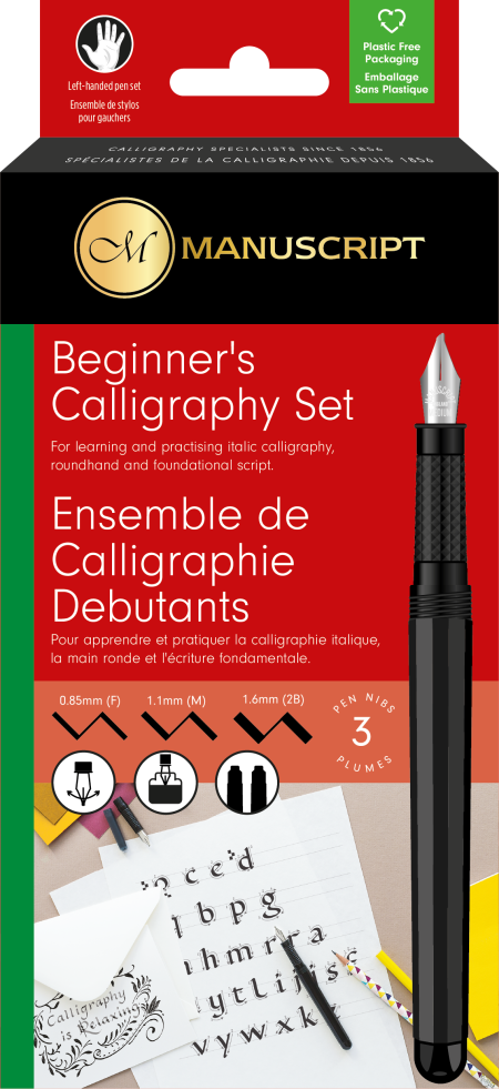 Manuscript Beginner's Calligraphy Set - Left Handed