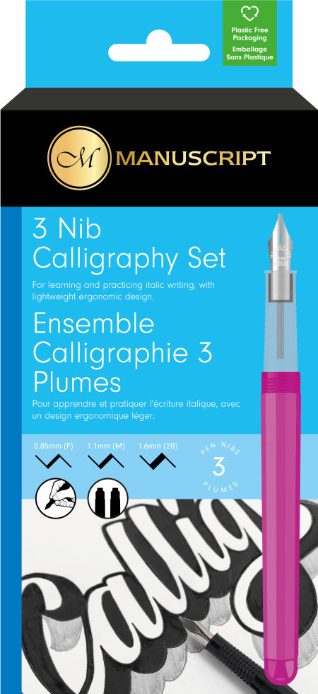 Manuscript Creative Calligraphy Pen Set - 3 Nibs