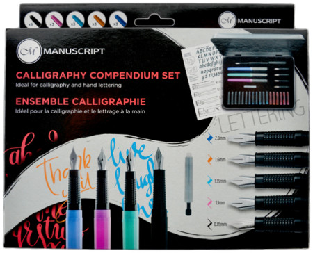 Manuscript Calligraphy Compendium - 30 Piece Handwriting Set