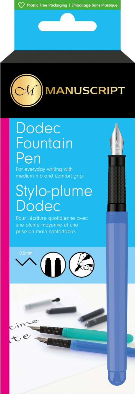 Manuscript Dodec Fountain Pen - (Random Colour)