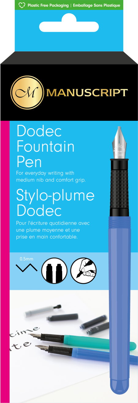 Manuscript Dodec Fountain Pen - (Random Colour)