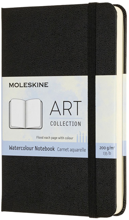 Moleskine Art Pocket Watercolour Notebook - Black