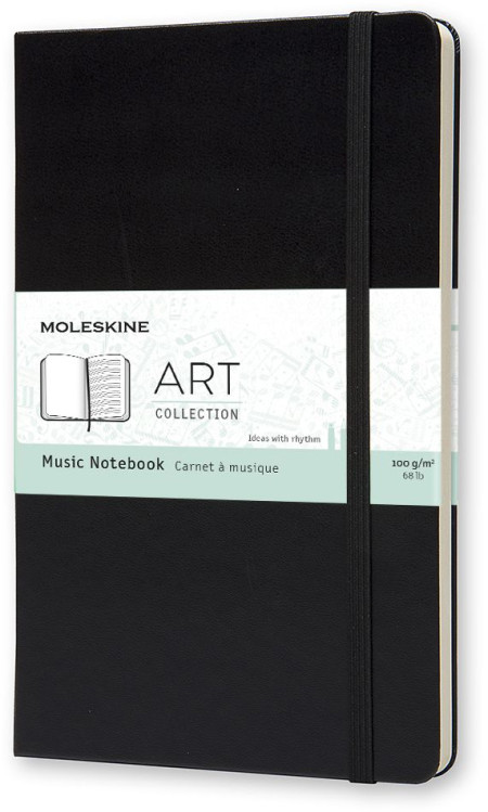 Moleskine Art Music Large Notebook - Black