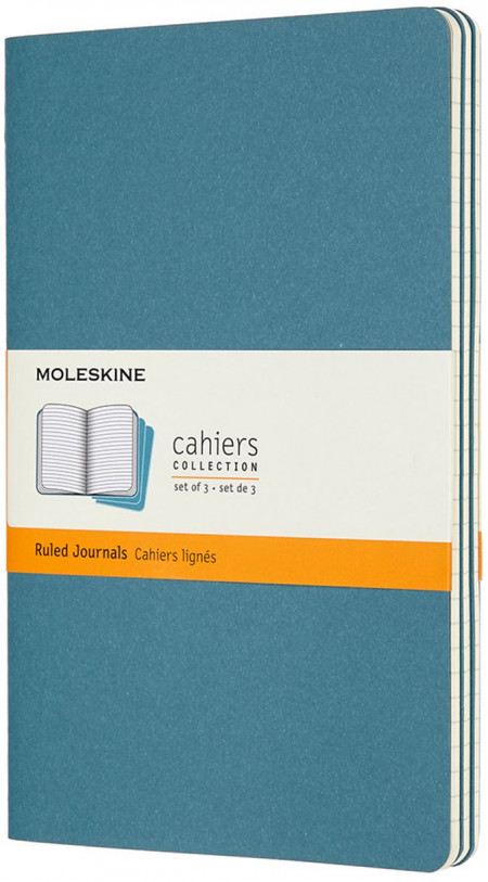 Moleskine Cahier Large Journal - Ruled - Set of 3 - Assorted