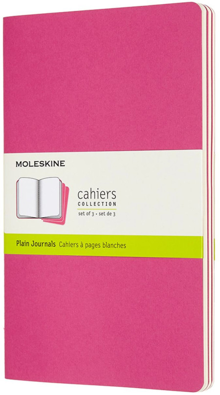 Moleskine Cahier Large Journal - Plain - Set of 3 - Assorted