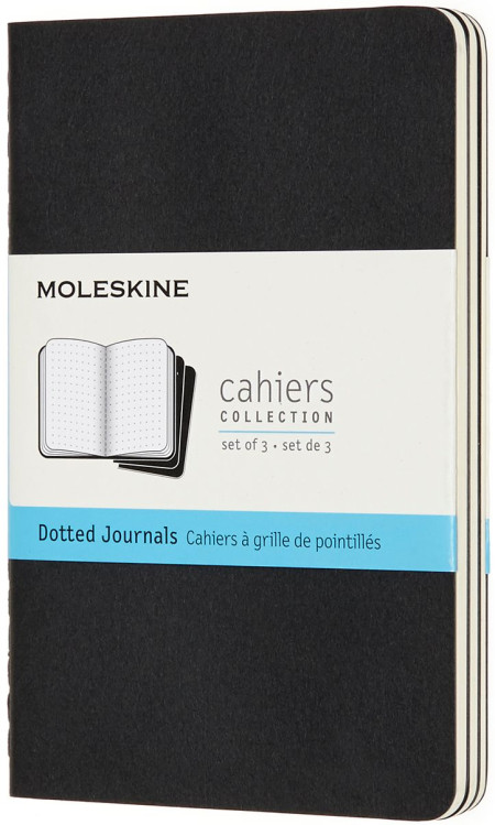 Moleskine Cahier Pocket Journal - Dotted - Set of 3 - Assorted