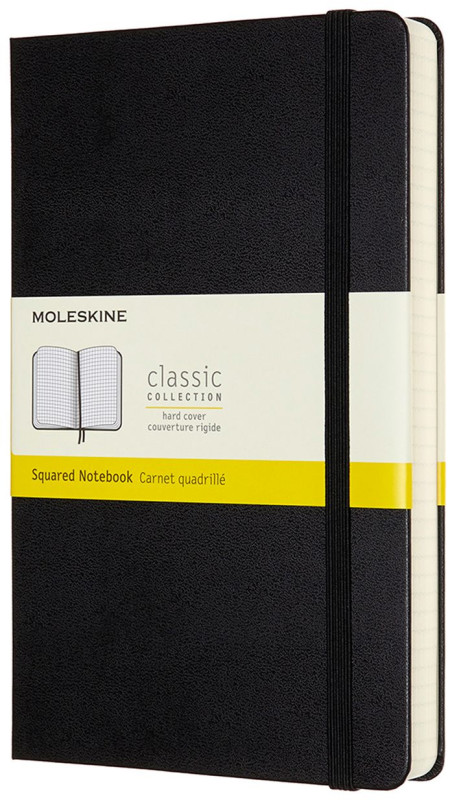 Moleskine Classic Hardback Large Expanded Notebook - Squared - Black